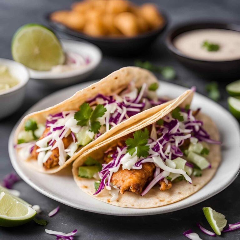 Crispy Fish Tacos With Slaw